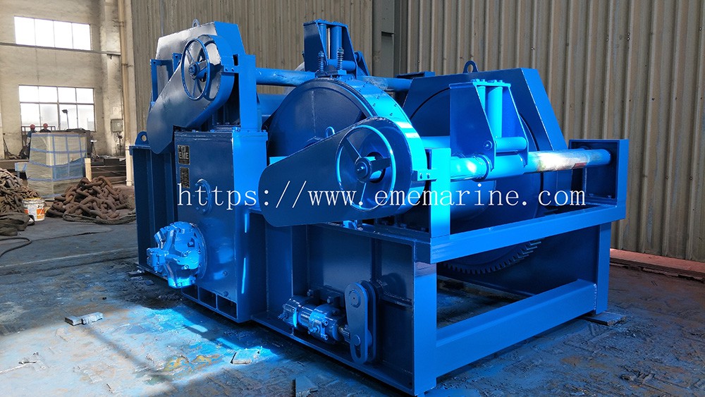 15T hydraulic towing winch holding load testing