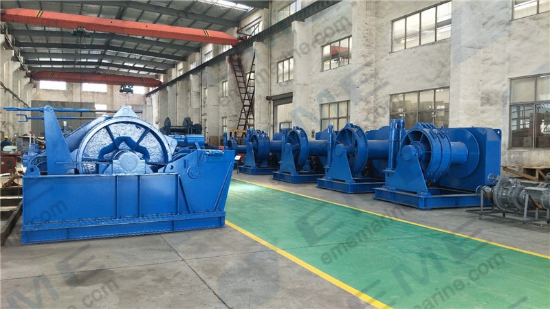 Four sets of 60mm hydraulic windlass have been delivered to Shenzheng Youlian Shipyard.