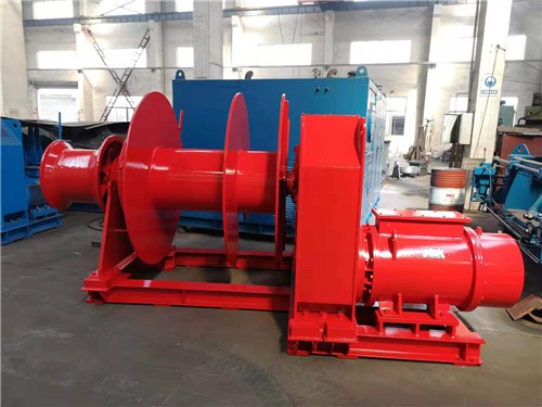 Two sets of 20T electric winch have sent to Qingdao Beihai Shipyard