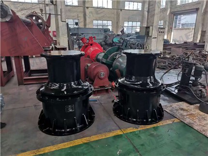 Two sets of 10T hydraulic capstan are syccessfully delivered to Huanghai Shipyard.