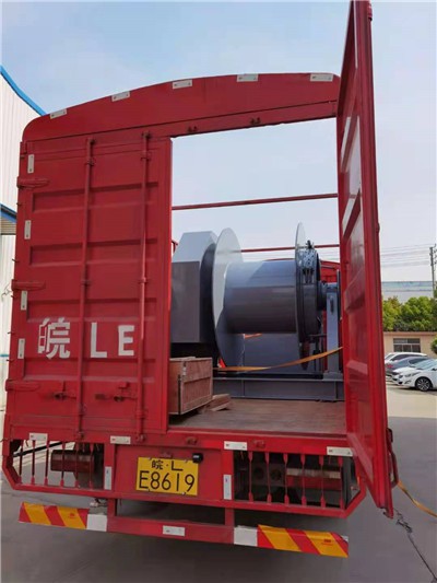 Two sets of 20T hydraulic winch were successfully delivered to COSCO Shipping Heavy Industry Co.,Ltd