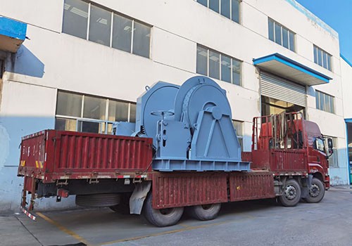 Delivery of 97mm electric windlass and four 25T electric mooring winches