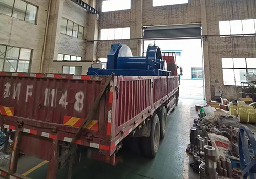 50T hydraulic winch to Longhe Shipyard!