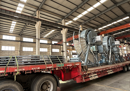 5-inch and 6-inch electric hose winches sent to Weihai Merchants Jinling Shipyard