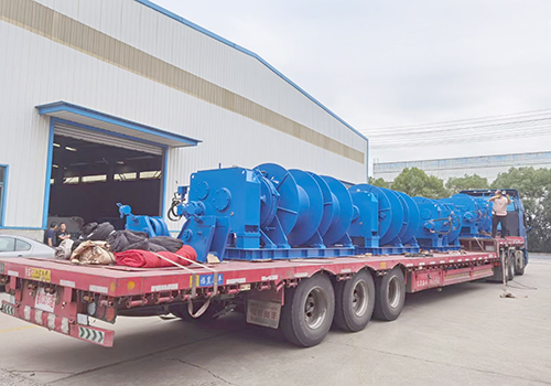 One ship's set of 40mm hydraulic anchor winch and 50kn hydraulic winch was sent to Weihai Donghai Shipyard!