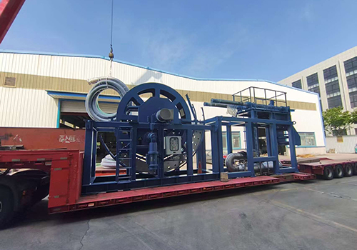 40KN hose winch and 5T slewing crane shipped