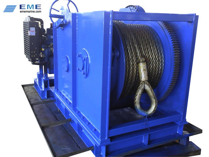 75KN Diesel engine winch