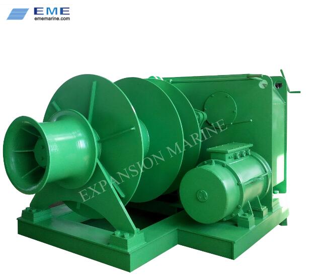 30T electric single drum mooring winch