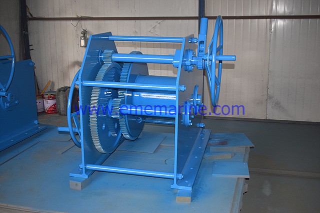 4T Hand winch(double wheels)