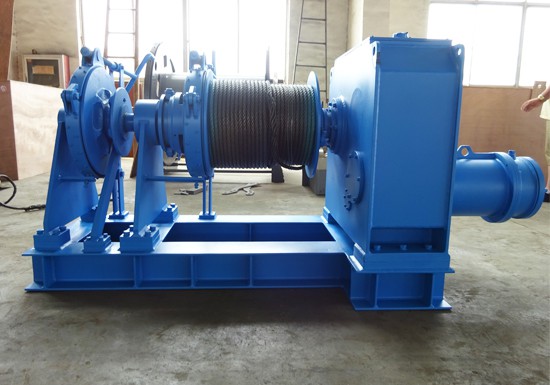 Electric anchor rope winch