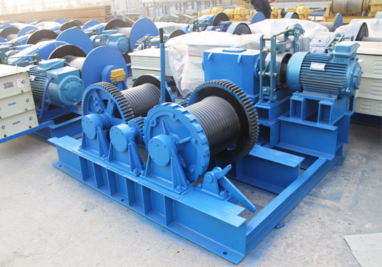 Double-drum-electric-winch