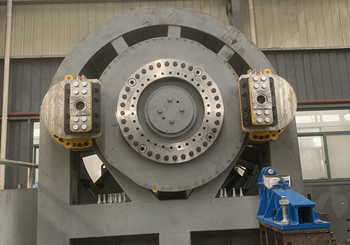 Wind power hydraulic turning gear test.jpg