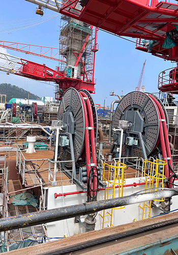 5-inch and 6-inch hose winches are sent to domestic shipyards.jpg